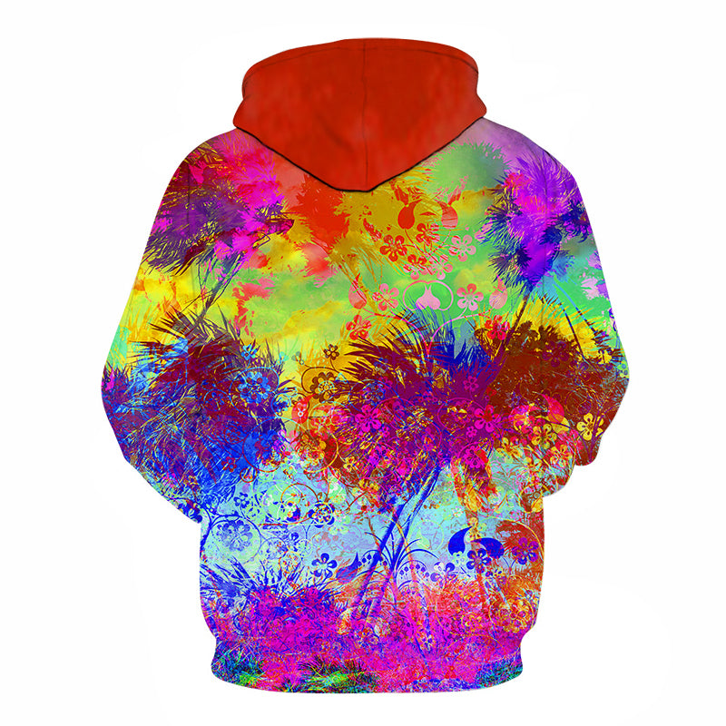 Colourful Flower Art Hoodie - The Hoodie Store