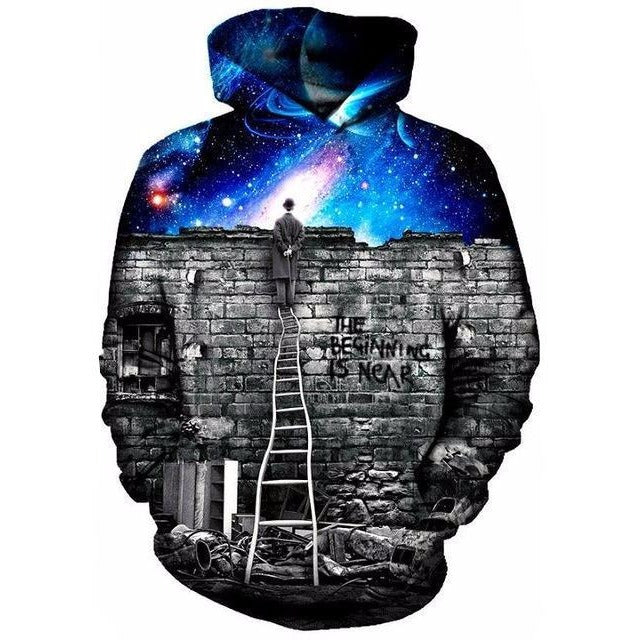 Night Sky Wall Hoodie - The Hoodie Store