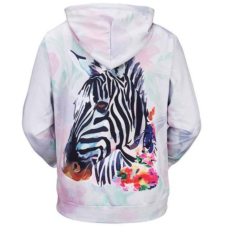 Unisex Zebra 3D Pattern Hoodie - The Hoodie Store
