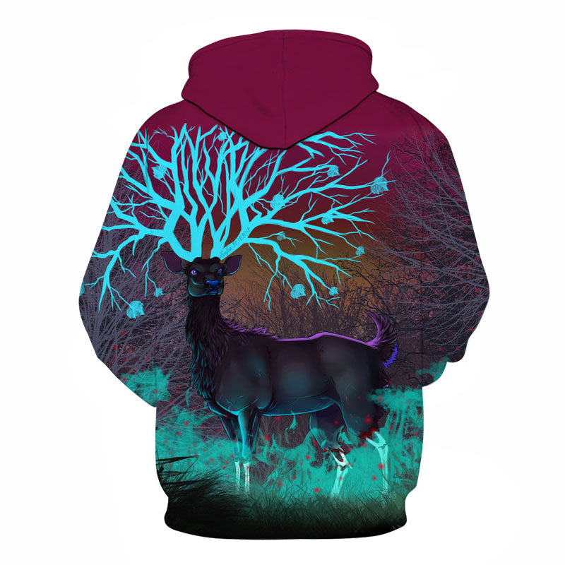 Deer Forest Antlers Hoodie - The Hoodie Store