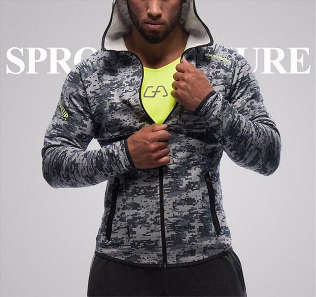 Men's Gym Shark Muscle Fit Hoodie - The Hoodie Store
