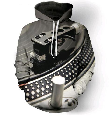 Retro Record Player Hoodie - The Hoodie Store