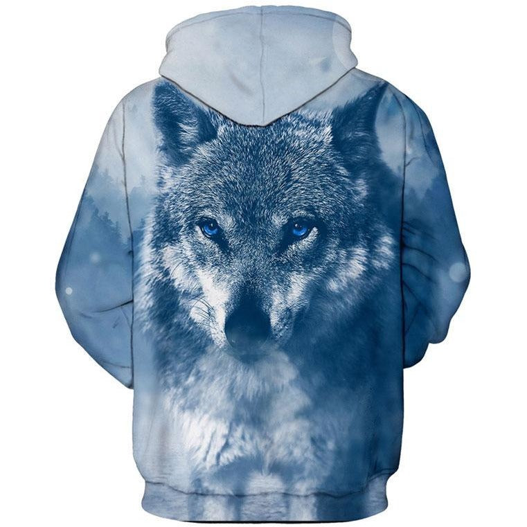 Unisex Winter Wolf 3D Pattern Hoodie - The Hoodie Store