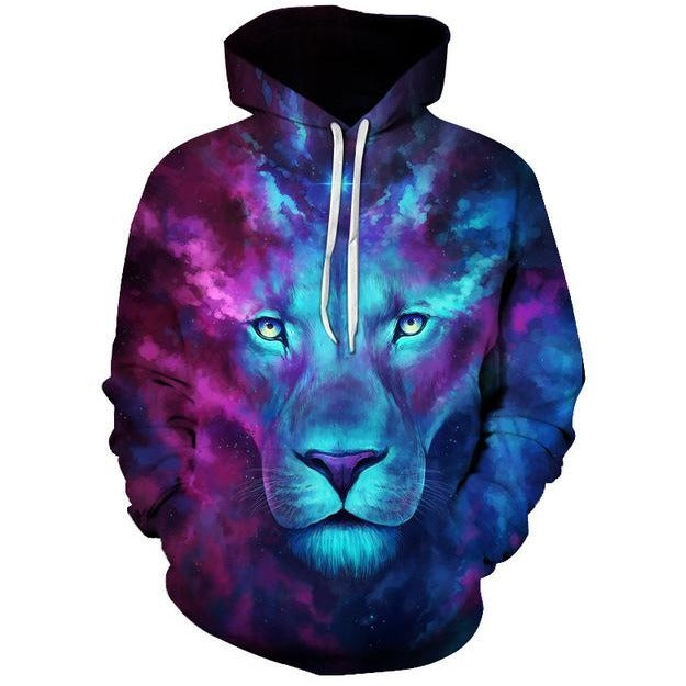 Blue Purple Lion - The Hoodie Store