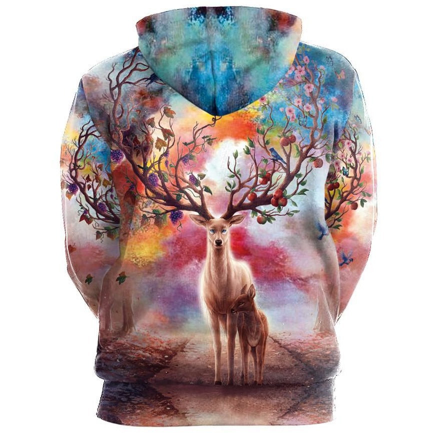 Unisex Reindeer Christmas Hoodie - The Hoodie Store