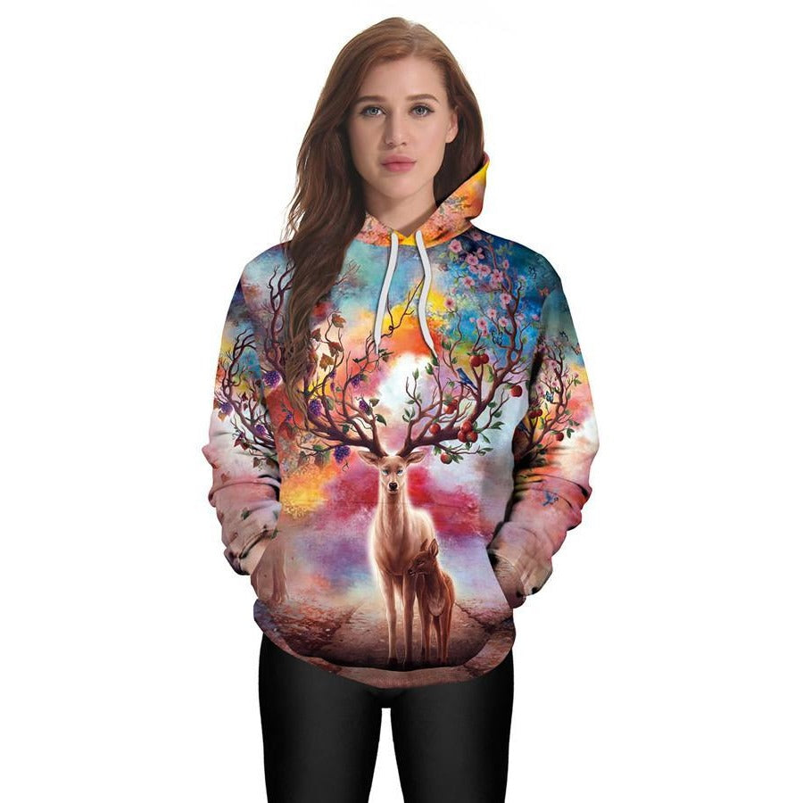 Unisex Reindeer Christmas Hoodie - The Hoodie Store