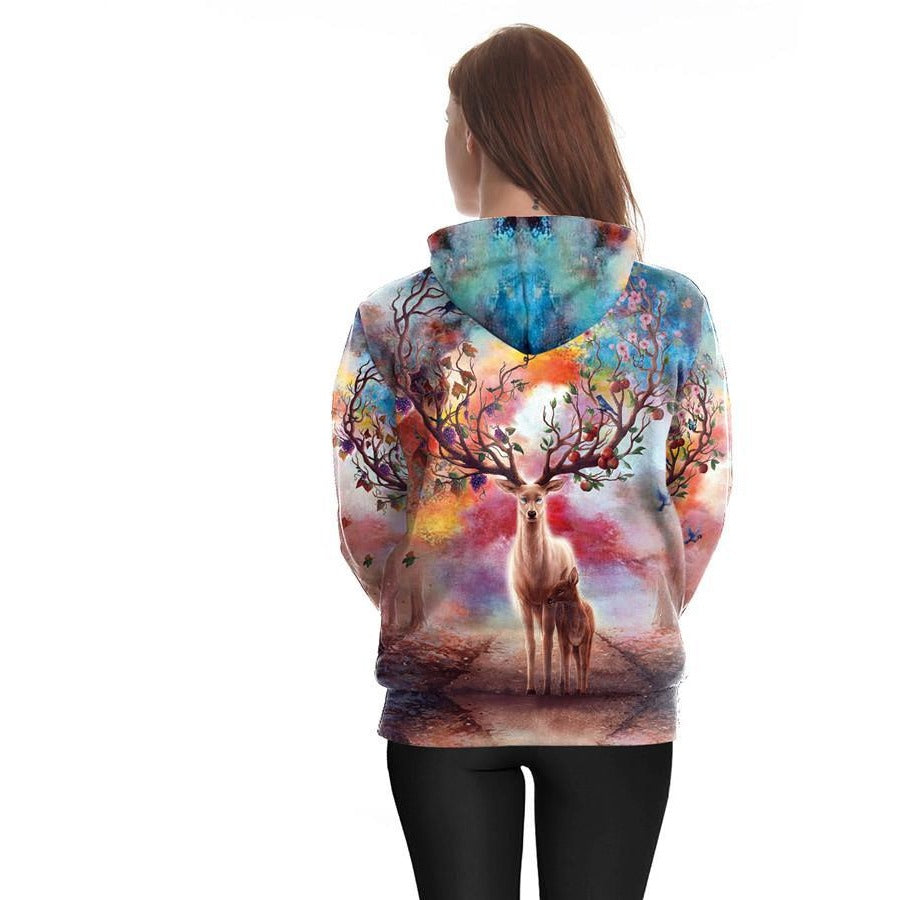 Unisex Reindeer Christmas Hoodie - The Hoodie Store