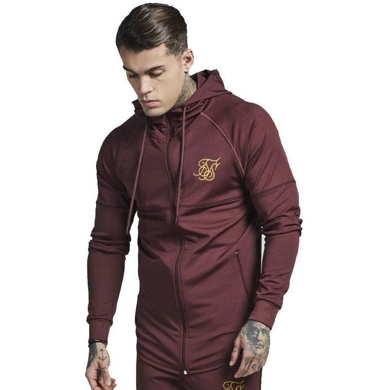 Men's Athletic Fitness Slim-Fit Zipper Jacket - The Hoodie Store