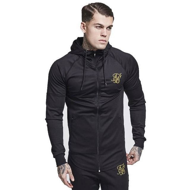 Men's Athletic Fitness Slim-Fit Zipper Jacket - The Hoodie Store