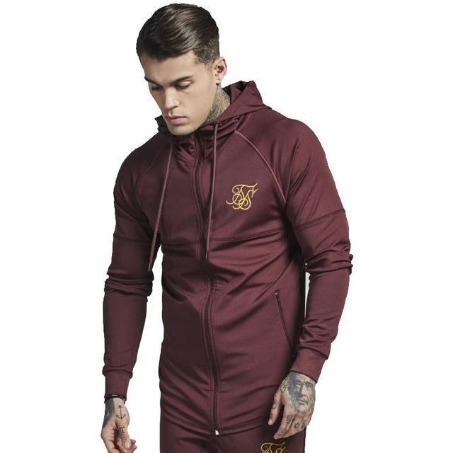 Men's Athletic Fitness Slim-Fit Zipper Jacket - The Hoodie Store