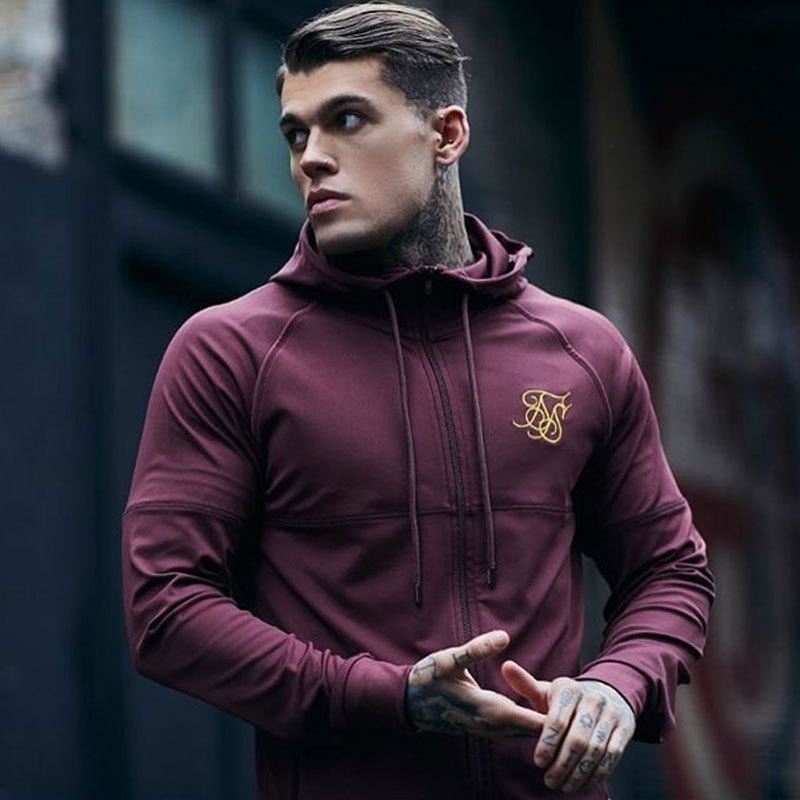 Men's Athletic Fitness Slim-Fit Zipper Jacket - The Hoodie Store