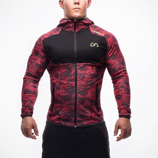 Men's Crossfit Camouflage Workout Hoodie - The Hoodie Store