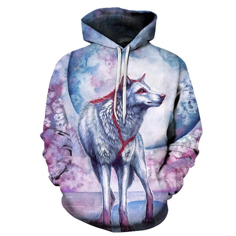 Flower Wolf Hoodie - The Hoodie Store
