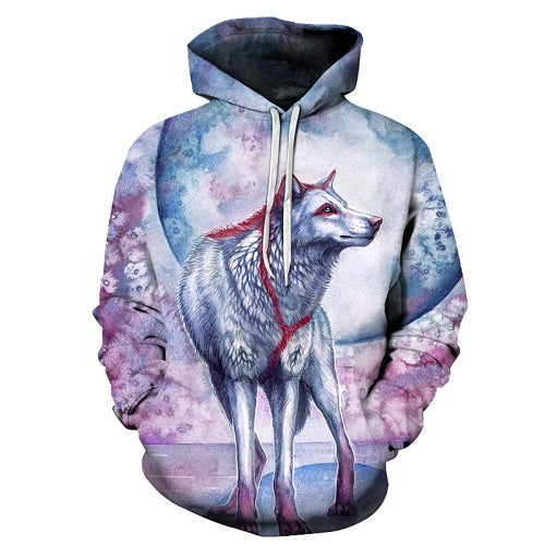 Flower Wolf Hoodie - The Hoodie Store
