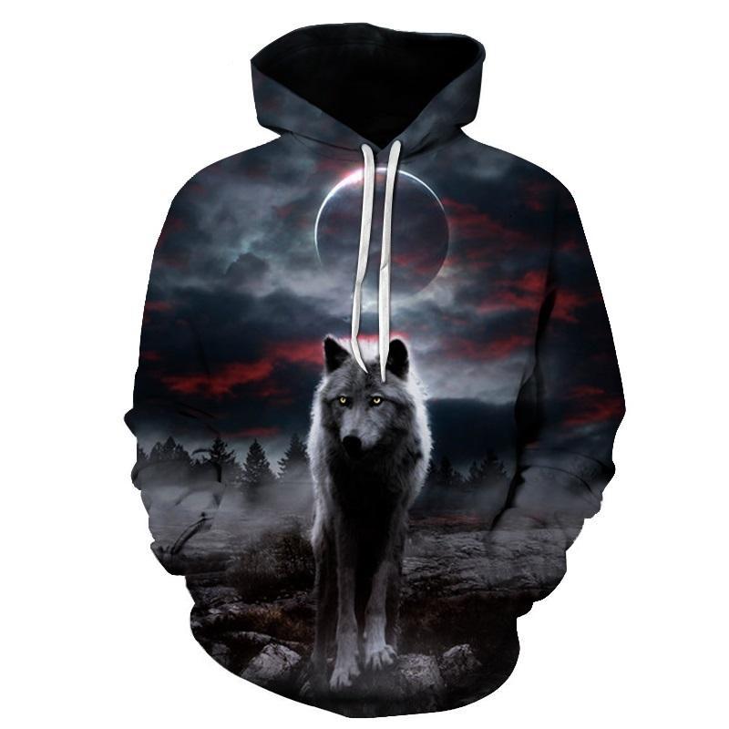 Midnight Wolf Hoodie - The Hoodie Store