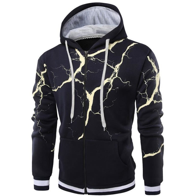 Men's Lightening Cardigan Winter Zipper - The Hoodie Store
