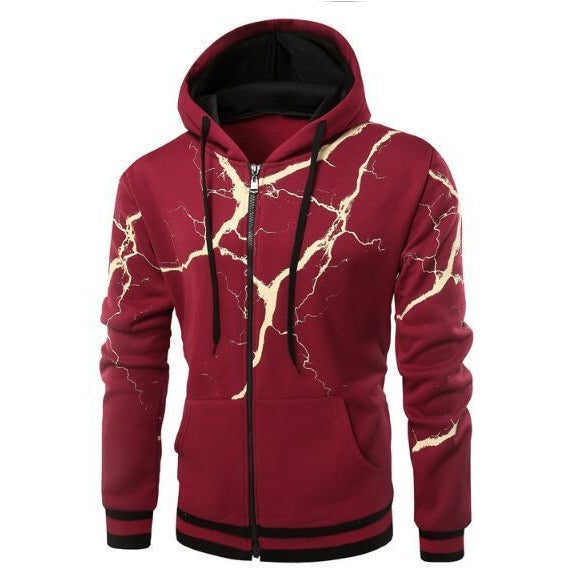 Men's Lightening Cardigan Winter Zipper - The Hoodie Store