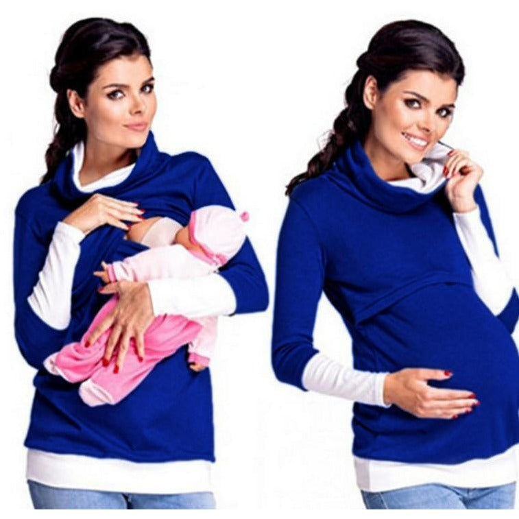 Women's Cotton Maternity Breastfeeding Hoodie - The Hoodie Store