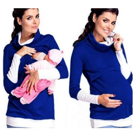 Women's Cotton Maternity Breastfeeding Hoodie - The Hoodie Store