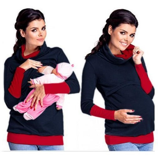 Women's Cotton Maternity Breastfeeding Hoodie - The Hoodie Store