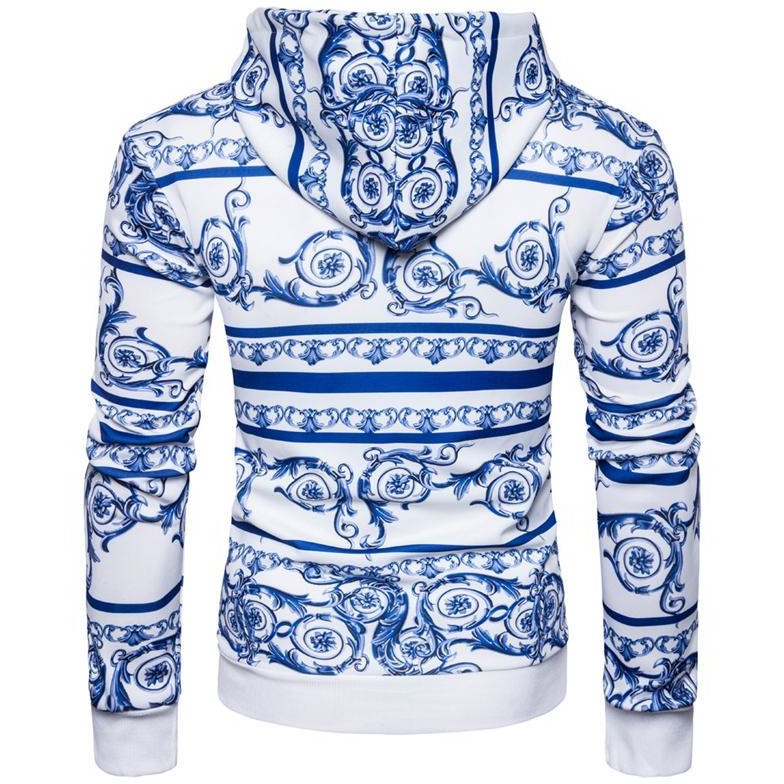 Chinese Style Blue And White Porcelain Hoodie - The Hoodie Store