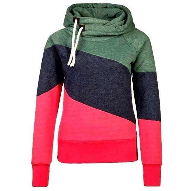 Womens Three Colour Shades Hoodie - The Hoodie Store