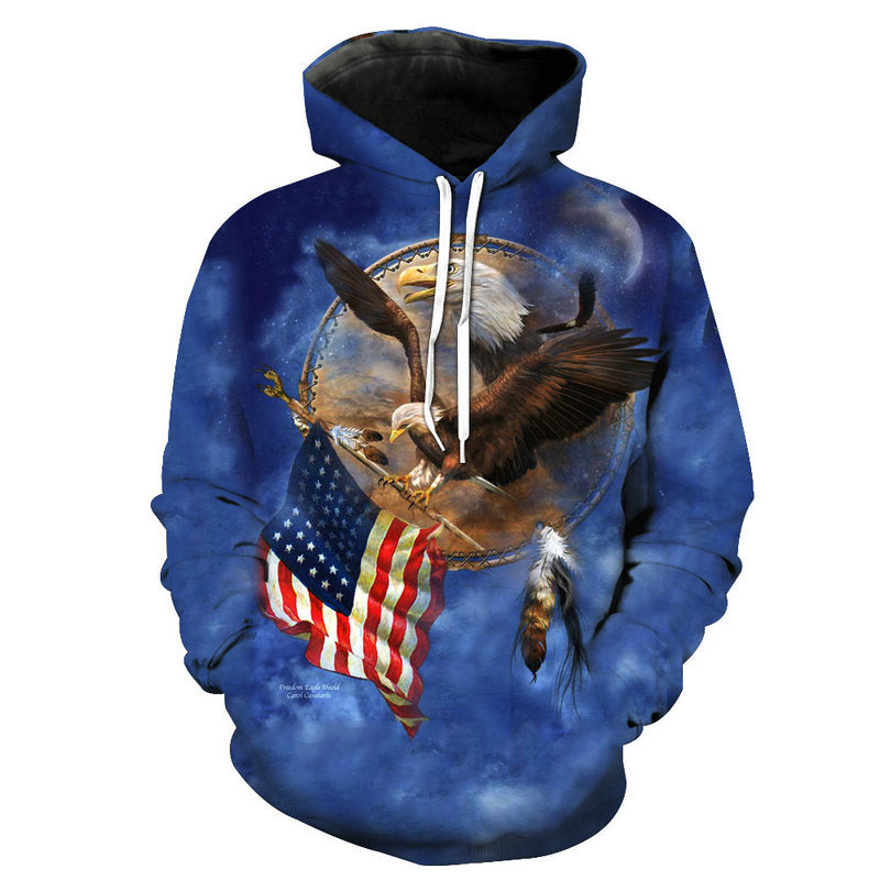 American Eagle Flag Bearer Hoodie - The Hoodie Store