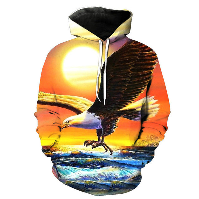 Sunset Eagle Hoodie - The Hoodie Store