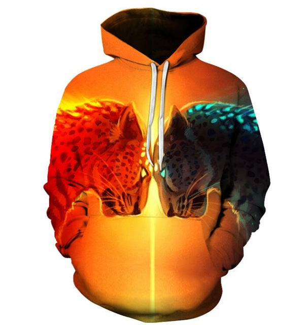 Mirrored Leopard Hoodie - The Hoodie Store