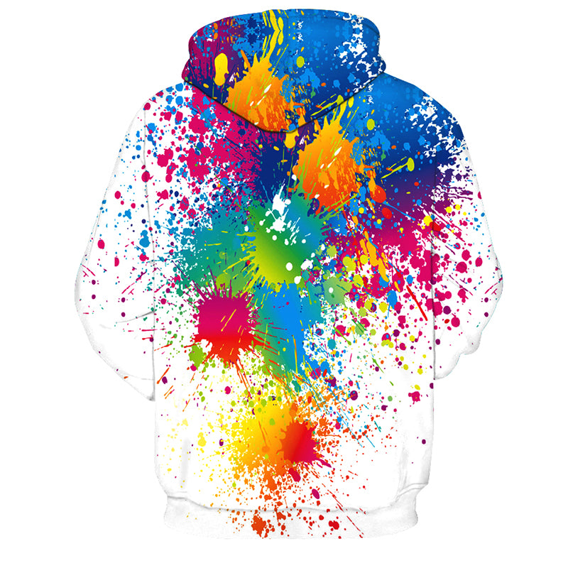 Creative Colourful Paint Art Splash Hoodie - The Hoodie Store