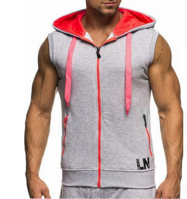 Sleeveless Zipper Tank Top Hoodie - The Hoodie Store