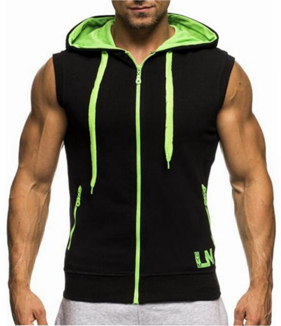 Sleeveless Zipper Tank Top Hoodie - The Hoodie Store