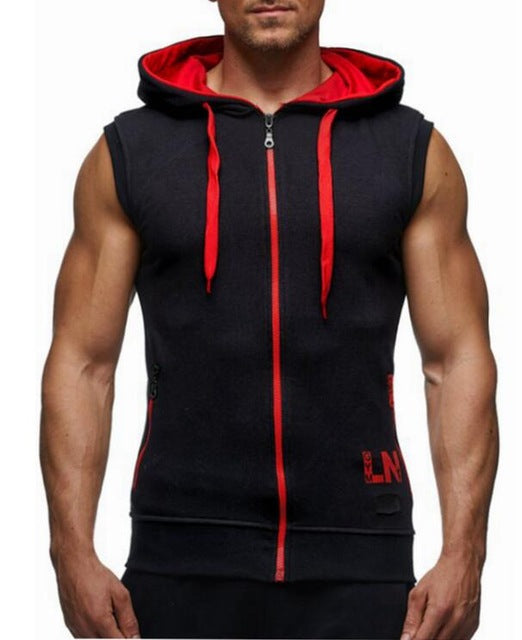 Sleeveless Zipper Tank Top Hoodie - The Hoodie Store