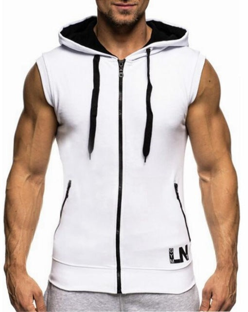 Sleeveless Zipper Tank Top Hoodie - The Hoodie Store