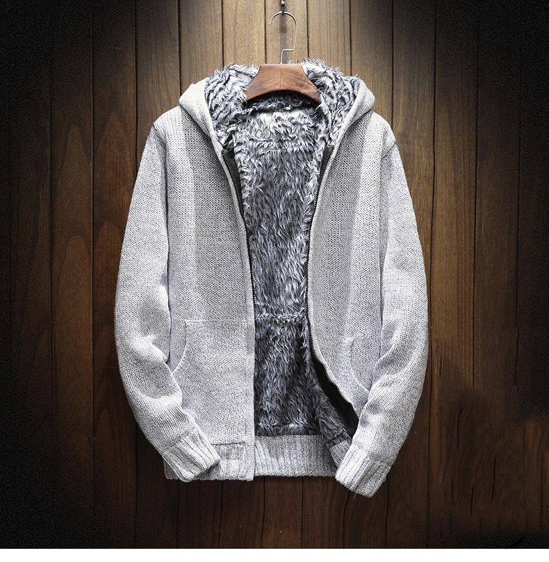 Fleece Cardigan Zipper Hoodie - The Hoodie Store