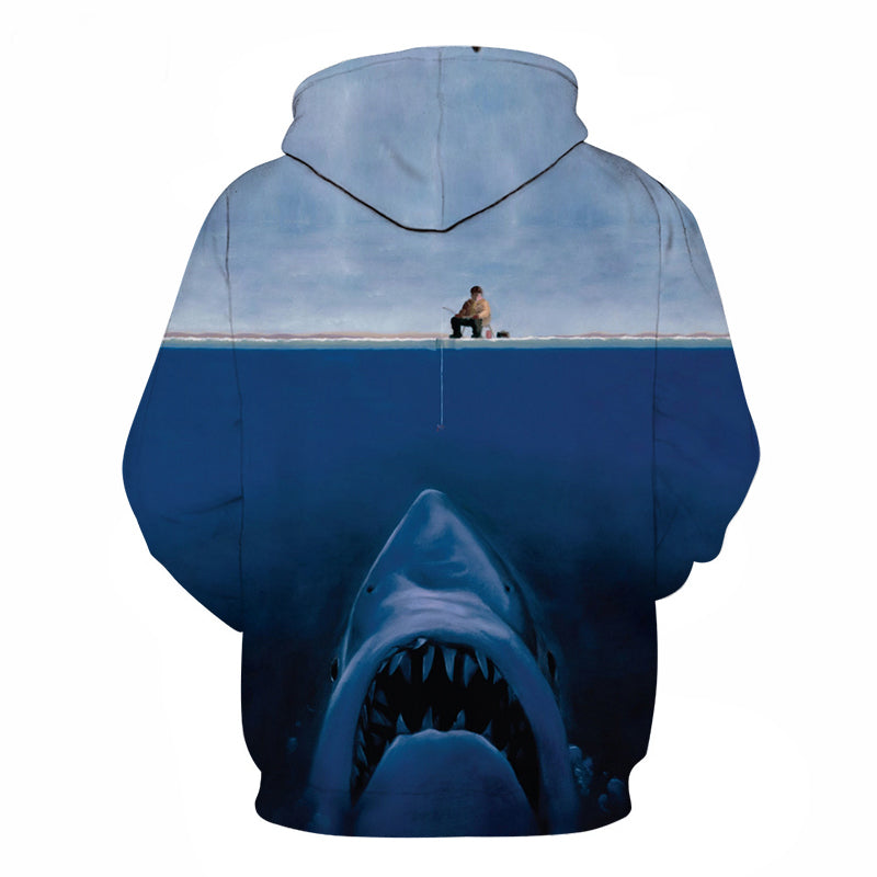 3D Deep Sea Shark Hoodie - The Hoodie Store