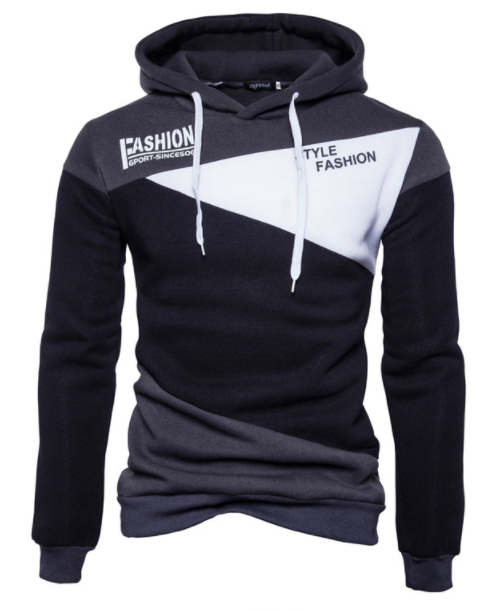 Men's Three Colour Fashion Hoodie - The Hoodie Store