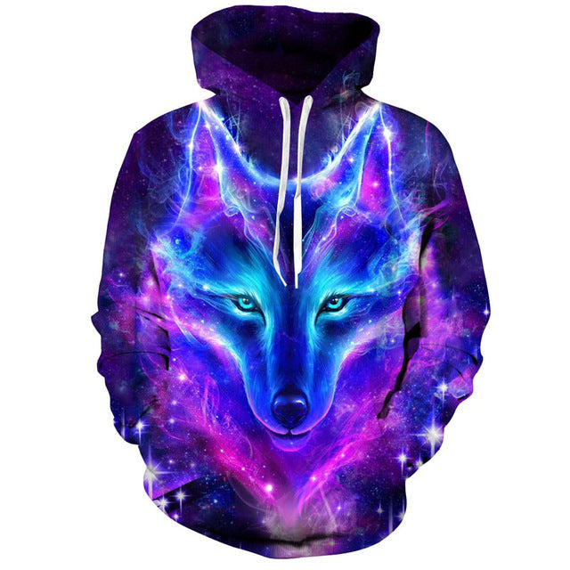 Galaxy Wolf Hoodie - The Hoodie Store