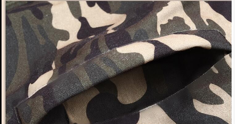 Olive Green Camouflage Zipper Fleece Hoodie - The Hoodie Store