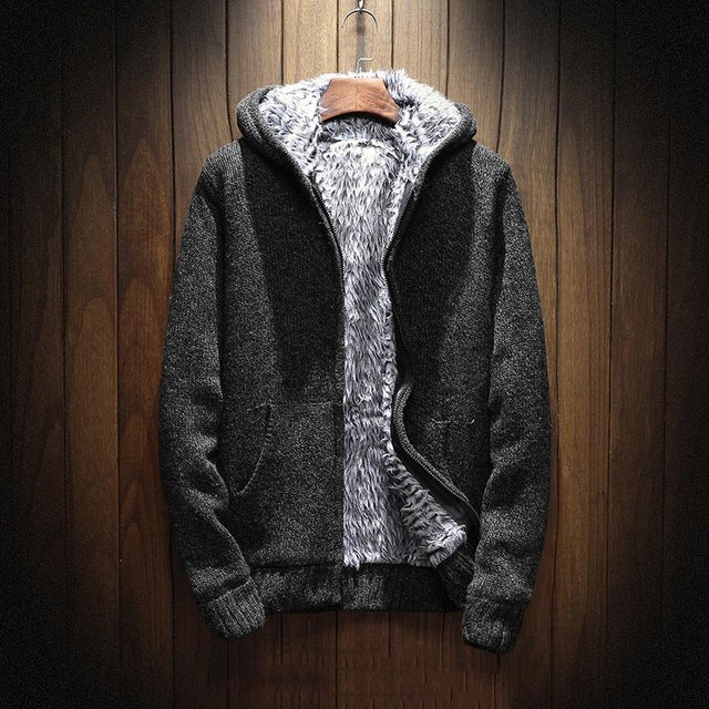 Fleece Cardigan Zipper Hoodie - The Hoodie Store