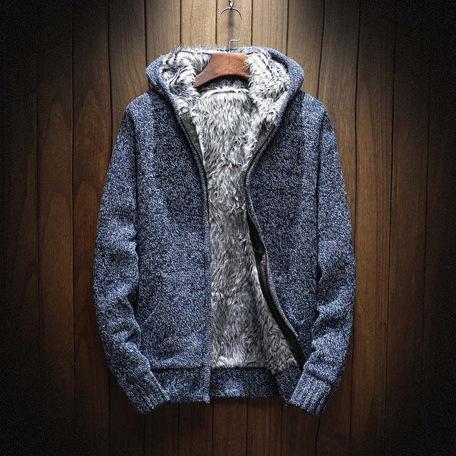 Fleece Cardigan Zipper Hoodie - The Hoodie Store