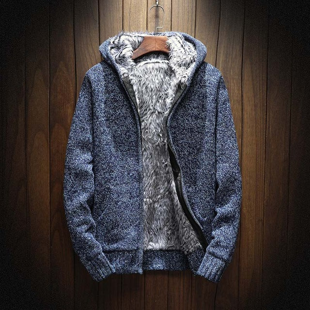 Fleece Cardigan Zipper Hoodie - The Hoodie Store