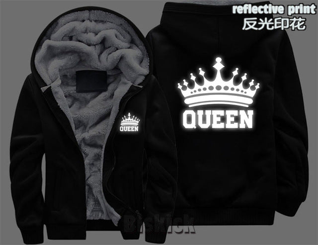 Grey Camouflage King Zipper Hoodie - The Hoodie Store