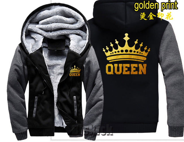 Grey Camouflage King Zipper Hoodie - The Hoodie Store