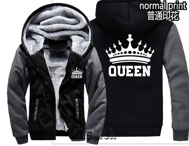 Grey Camouflage King Zipper Hoodie - The Hoodie Store