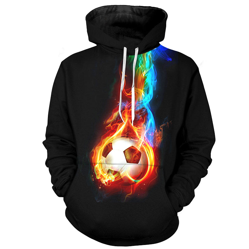 Fire Football Hoodie - The Hoodie Store