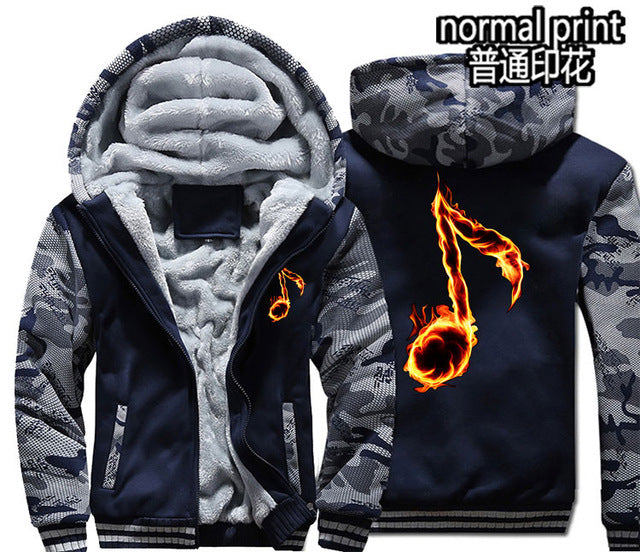 Music Note Zipper Hoodie - The Hoodie Store