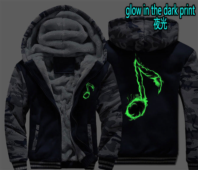 Music Note Zipper Hoodie - The Hoodie Store