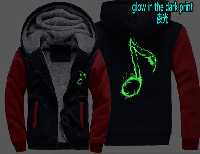 Music Note Zipper Hoodie - The Hoodie Store