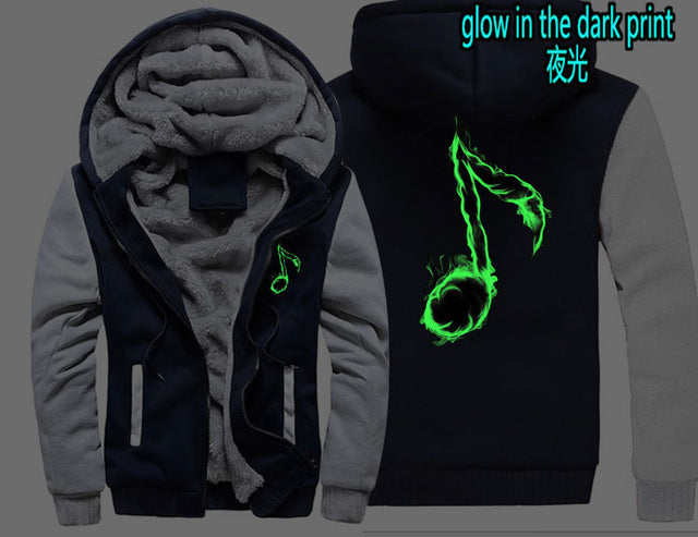 Music Note Zipper Hoodie - The Hoodie Store